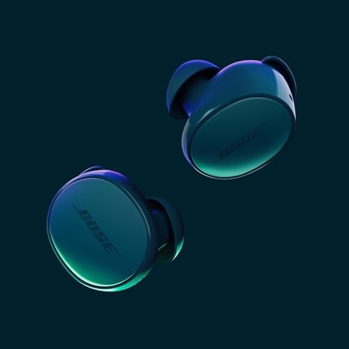 Bose QuietComfort Earbuds   True Wireless Bluetooth Earbuds with Active Noise Cancellation and Mic  USB C Charging  IPX4 Rating  Up to 8 5 Hours of Playtime  Twilight Blue   Limited Edition Color