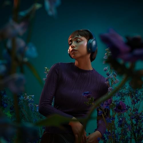 Bose QuietComfort Headphones   Wireless Bluetooth Headphones  Active Over Ear Noise Cancelling and Mic  USB C Charging  Deep Bass  Up to 24 Hours of Playtime  Twilight Blue   Limited Edition Color