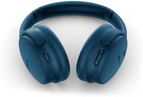 Bose QuietComfort Headphones   Wireless Bluetooth Headphones  Active Over Ear Noise Cancelling and Mic  USB C Charging  Deep Bass  Up to 24 Hours of Playtime  Twilight Blue   Limited Edition Color