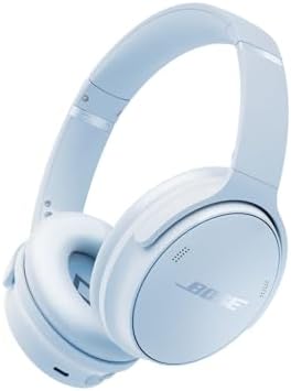 Bose QuietComfort Headphones   Wireless Bluetooth Headphones  Active Over Ear Noise Cancelling and Mic  USB C Charging  Deep Bass  Up to 24 Hours of Playtime  Twilight Blue   Limited Edition Color
