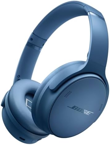 Bose QuietComfort Headphones   Wireless Bluetooth Headphones  Active Over Ear Noise Cancelling and Mic  USB C Charging  Deep Bass  Up to 24 Hours of Playtime  Twilight Blue   Limited Edition Color