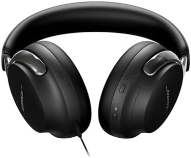 Bose QuietComfort Ultra Bluetooth Headphones  2nd Gen   Wireless Headphones with Spatial Audio  Over Ear Noise Cancelling with Mic  Up to 30 Hours of Play time  Black