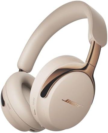 Bose QuietComfort Ultra Bluetooth Headphones  2nd Gen   Wireless Headphones with Spatial Audio  Over Ear Noise Cancelling with Mic  Up to 30 Hours of Play time  Driftwood Sand   Limited Edition