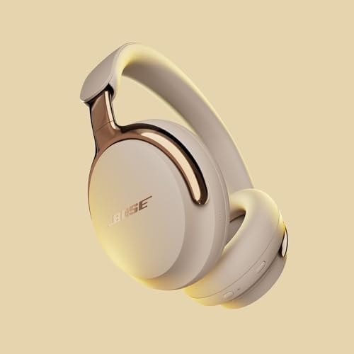 Bose QuietComfort Ultra Bluetooth Headphones  2nd Gen   Wireless Headphones with Spatial Audio  Over Ear Noise Cancelling with Mic  Up to 30 Hours of Play time  Driftwood Sand   Limited Edition