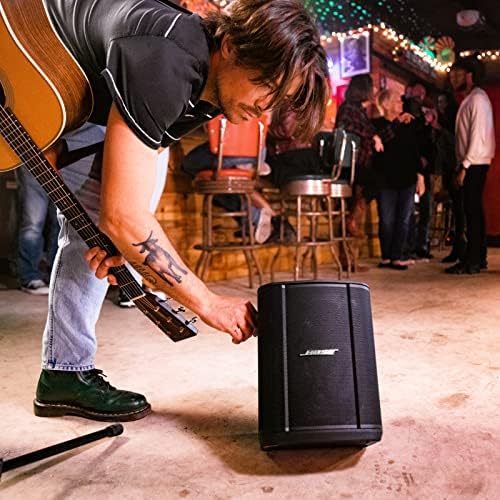 Bose S1 Pro  All in One PA Speaker   Powered  Wireless PA System  Multiple Positioning Options  Ergonomic Carry Handle  Up to 11 Hours of Playtime  Black