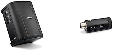 Bose S1 Pro  All in One PA Speaker   Powered  Wireless PA System  Multiple Positioning Options  Ergonomic Carry Handle  Up to 11 Hours of Playtime  Black