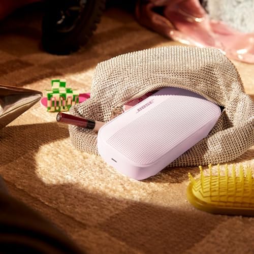 Bose SoundLink Flex Bluetooth Speaker  2nd Gen    Portable Outdoor Speaker with Hi Fi Audio  Waterproof and Dustproof  USB C  Up to 12 Hours Battery Life  Petal Pink   Limited Edition Color