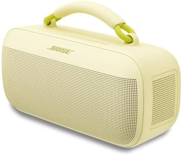 Bose SoundLink Max Bluetooth Speaker   Portable Wireless Party Speaker  IP67 Waterproof  Rope Handle  Up to 20 Hours of Playtime  USB C  Built in 3 5mm AUX Input  Citrus Yellow   Limited Edition Color