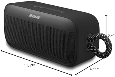 Bose SoundLink Plus Portable Bluetooth Speaker  Wireless Outdoor Speaker  Up to 20 Hours Battery Life  Waterproof and Dustproof  Black