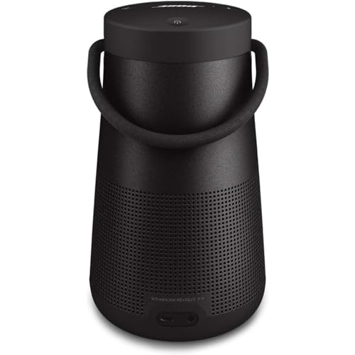 Bose SoundLink Revolve   Series II  Bluetooth Speaker  Portable Speaker with Microphone  Wireless and Water Resistant with 360 Degree Sound  Long Lasting Battery and Handle  Black
