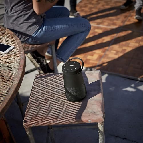Bose SoundLink Revolve   Series II  Bluetooth Speaker  Portable Speaker with Microphone  Wireless and Water Resistant with 360 Degree Sound  Long Lasting Battery and Handle  Black