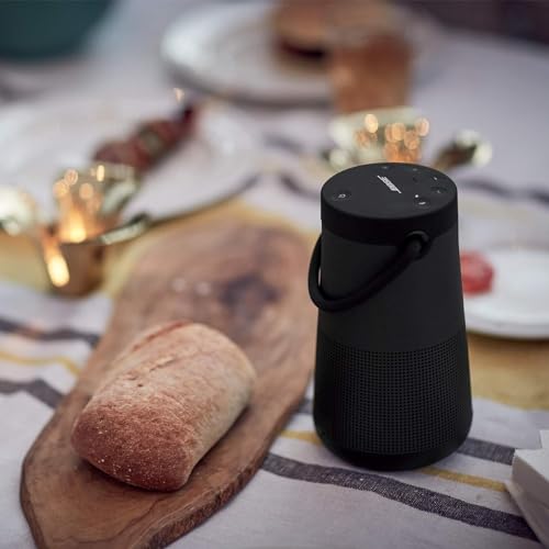 Bose SoundLink Revolve   Series II  Bluetooth Speaker  Portable Speaker with Microphone  Wireless and Water Resistant with 360 Degree Sound  Long Lasting Battery and Handle  Black