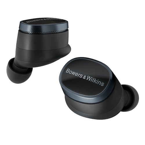 Bowers & Wilkins Pi8 Auriculares inalámbricos (negro antracita), auriculares Bluetooth intrauditivos con chipset Qualcomm y aptX sin pérdida, auriculares con cancelación activa de ruido, 3 micrófonos