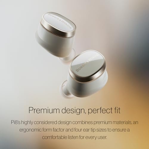 Bowers & Wilkins Pi8 Auriculares inalámbricos (negro antracita), auriculares Bluetooth intrauditivos con chipset Qualcomm y aptX sin pérdida, auriculares con cancelación activa de ruido, 3 micrófonos