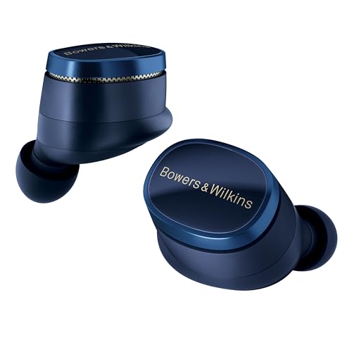 Bowers & Wilkins Pi8 - Auriculares inalámbricos (azul medianoche), auriculares Bluetooth intrauditivos con chipset Qualcomm y aptX sin pérdida, auriculares con cancelación activa de ruido, 3