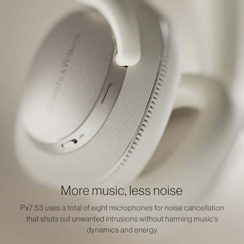 Bowers & Wilkins Px7 S3 Over Ear Headphones  High Resolution Sound  Comfortable Fit  Bluetooth  Active Noise Cancelling & Transparency Mode  30 Hour Playtime  Quick Charge Support  Anthracite Black