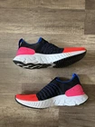 Brand New Nike Women s React Phantom Run Flyknit 2 Black/Bright Crimson Size 7