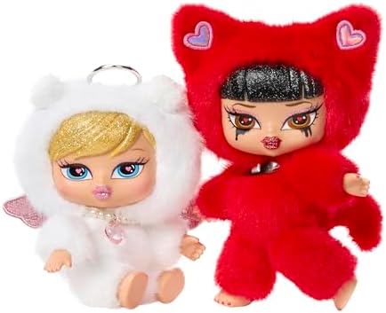 Bratz Bratziez Sweetheartz Plush Blind Box with Charm Clip and Accessory, Collectible Characters
