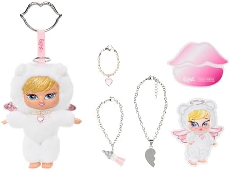 Bratz Bratziez Sweetheartz Plush Blind Box with Charm Clip and Accessory, Collectible Characters