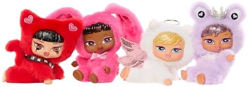Bratz Bratziez Sweetheartz Plush Blind Box with Charm Clip and Accessory, Collectible Characters