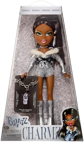 Bratz Charmz Sasha Fashion Doll with Collectible Charm Bracelet