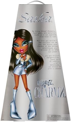 Bratz Charmz Sasha Fashion Doll with Collectible Charm Bracelet