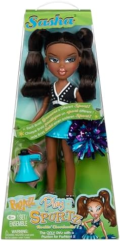 Bratz Play Sportz Sasha Fashion Doll with Accessories  Cheerleading
