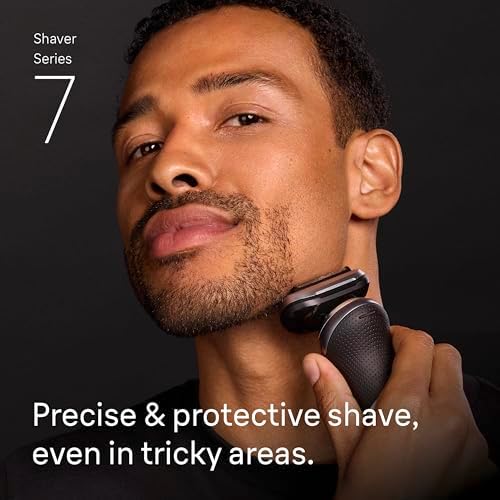 Braun Electric Shaver for Men  Series 7 7185cc  Waterproof  Wet & Dry Shave  Shaving Kit with SmartCare Center and Beard Trimmer  3 Shave Modes  60 Minute Battery Runtime  10 Piece Set