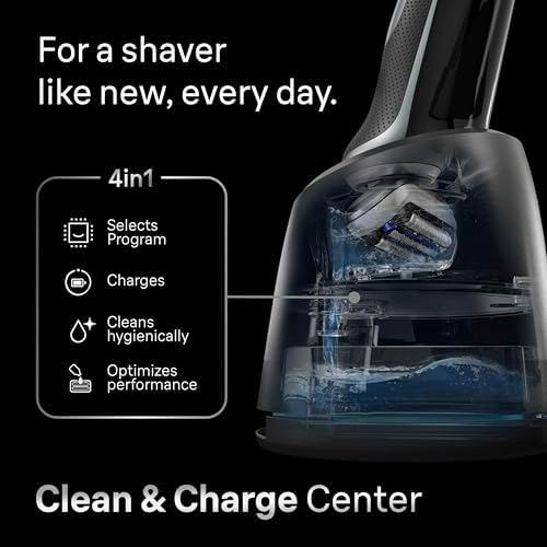 Braun Electric Shaver for Men  Series 7 7185cc  Waterproof  Wet & Dry Shave  Shaving Kit with SmartCare Center and Beard Trimmer  3 Shave Modes  60 Minute Battery Runtime  10 Piece Set