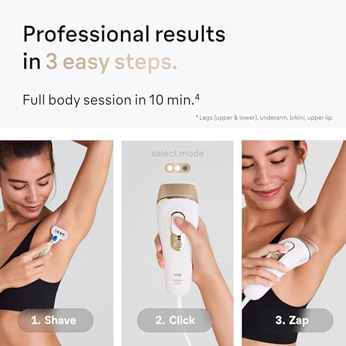Braun IPL Silk Expert Pro 5 PL5157 Latest Generation IPL  Permanent Visible Hair Reduction  Holiday Gifts for Women and Men  at Home Hair Removal System with Soft Pouch and Precision Head
