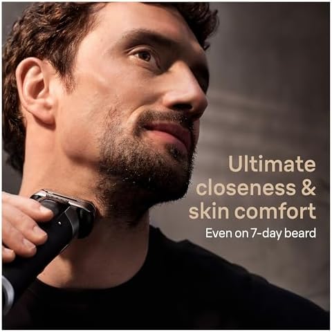 Braun Series 9 PRO  9577cc Electric Razor for Men  5 Pro Shave Elements & Precision Long Hair Trimmer  6in1 SmartCare Center  PowerCase for Mobile Charging  Wet & Dry  60min Battery Runtime