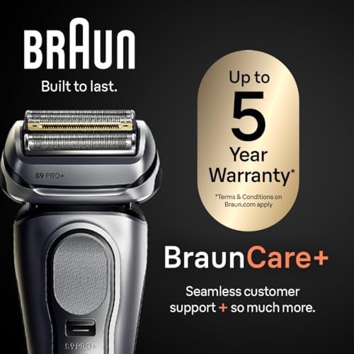 Braun Series 9 PRO  9577cc Electric Razor for Men  5 Pro Shave Elements & Precision Long Hair Trimmer  6in1 SmartCare Center  PowerCase for Mobile Charging  Wet & Dry  60min Battery Runtime