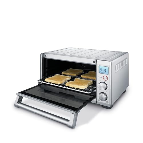 Breville BOV650XL the Compact Smart Oven Countertop Toaster Oven  Brushed Stainless Steel