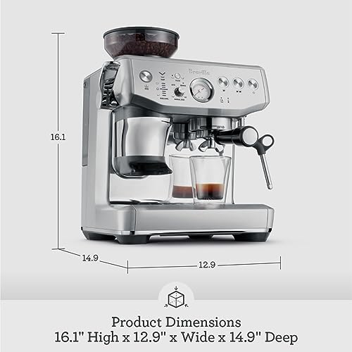 Breville Barista Express Impress Espresso Machine BES876BSS Brushed Stainless Steel