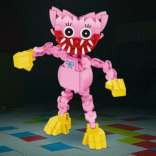 Brickcraft Poppy Playtime Kissy Missy Building Set 240 Pieces Collectible Pink Figure Toy with Articulated Limbs SDCC 2025 Limited Edition Construction Set for Kids Ages 8 Plus Official Licensed Toy