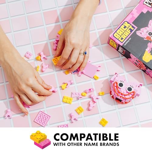 Brickcraft Poppy Playtime Kissy Missy Building Set 240 Pieces Collectible Pink Figure Toy with Articulated Limbs SDCC 2025 Limited Edition Construction Set for Kids Ages 8 Plus Official Licensed Toy