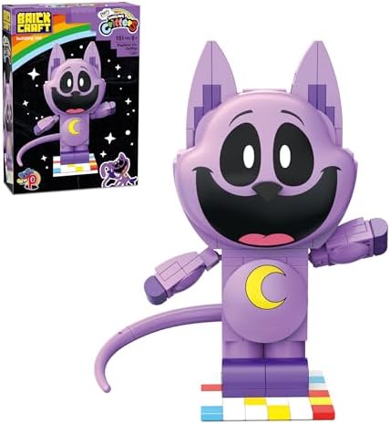 Brickcraft Poppy Playtime Kissy Missy Building Set 240 Pieces Collectible Pink Figure Toy with Articulated Limbs SDCC 2025 Limited Edition Construction Set for Kids Ages 8 Plus Official Licensed Toy