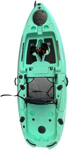 Brooklyn 8 0 Foldable Pedal Fishing Kayak  Compact Sit on Top Single Kayak with Pedal Drive  Rudder Steering  Storage & Aluminum Seat