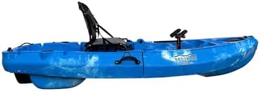 Brooklyn 8 0 Foldable Pedal Fishing Kayak  Compact Sit on Top Single Kayak with Pedal Drive  Rudder Steering  Storage & Aluminum Seat