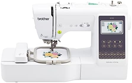 Brother SE700 Sewing and Embroidery Machine  Wireless LAN Connected  135 Built in Designs  103 Built in Stitches  Computerized  4 x 4 Hoop Area  3 7 Touchscreen Display  8 Included Feet  White