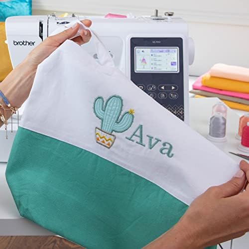 Brother SE700 Sewing and Embroidery Machine  Wireless LAN Connected  135 Built in Designs  103 Built in Stitches  Computerized  4 x 4 Hoop Area  3 7 Touchscreen Display  8 Included Feet  White