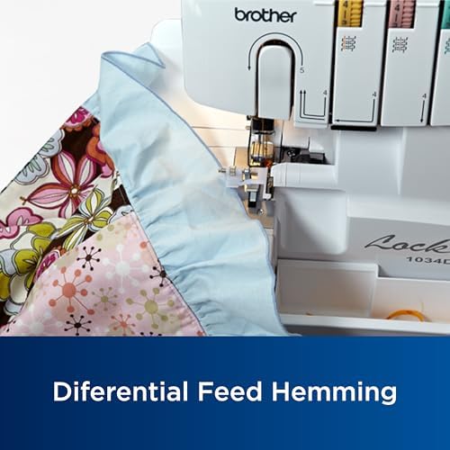 Brother 1034D 3/4 Máquina de coser con alimentación diferencial