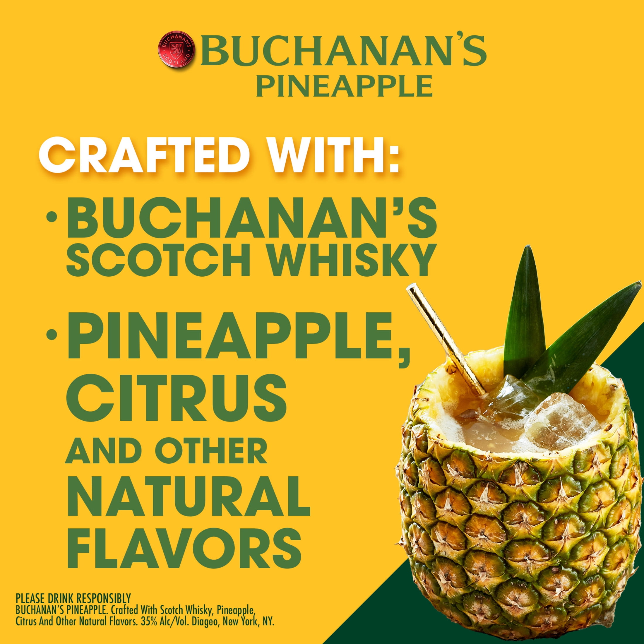 Buchanan s Pineapple Scotch Whisky with Citrus and Natural Flavors  750 ml  35  ABV