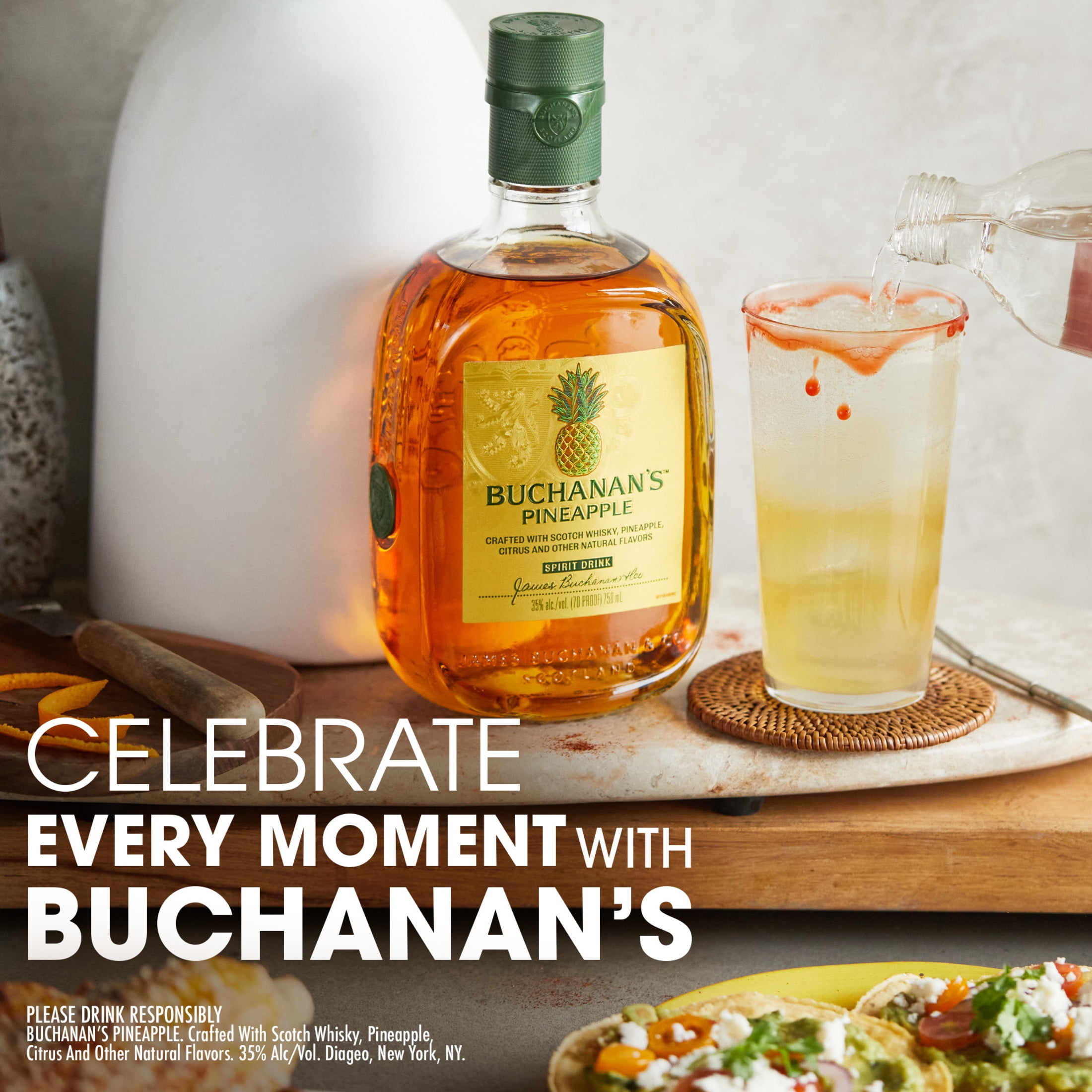 Buchanan s Pineapple Scotch Whisky with Citrus and Natural Flavors  750 ml  35  ABV