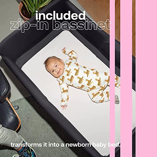 Bugaboo Stardust Playard   Portable Indoor and Outdoor   Foldable On The Go Play Yard   1 Second Unfold   Black