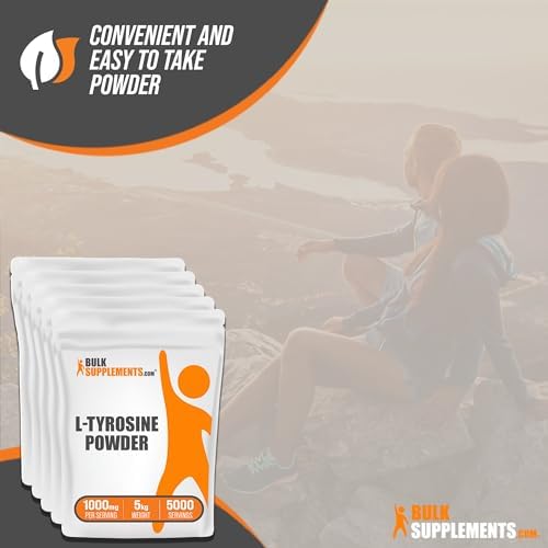 BulkSupplements com L Tyrosine Powder   Sports Nutrition  Amino Acid Supplement   Unflavored & Gluten Free  500mg per Serving  100g  3 5 oz   Pack of 1