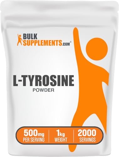 BulkSupplements com L Tyrosine Powder   Sports Nutrition  Amino Acid Supplement   Unflavored & Gluten Free  500mg per Serving  100g  3 5 oz   Pack of 1