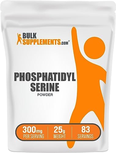 BulkSupplements com Phosphatidylserine Powder   Phosphatidylserine Supplement  Sourced from Soy Beans   300mg per Serving  60mg of Phosphatidylserine   25g  0 88 oz   Pack of 1