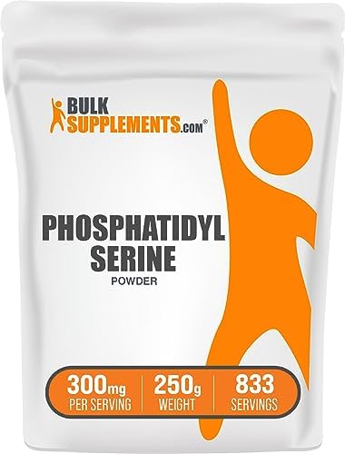BulkSupplements com Phosphatidylserine Powder   Phosphatidylserine Supplement  Sourced from Soy Beans   300mg per Serving  60mg of Phosphatidylserine   25g  0 88 oz   Pack of 1