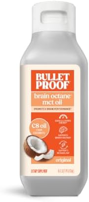 Bulletproof Brain Octane C8 MCT Oil  32 Ounces  Keto Supplement for Sustained Energy and Fewer Cravings